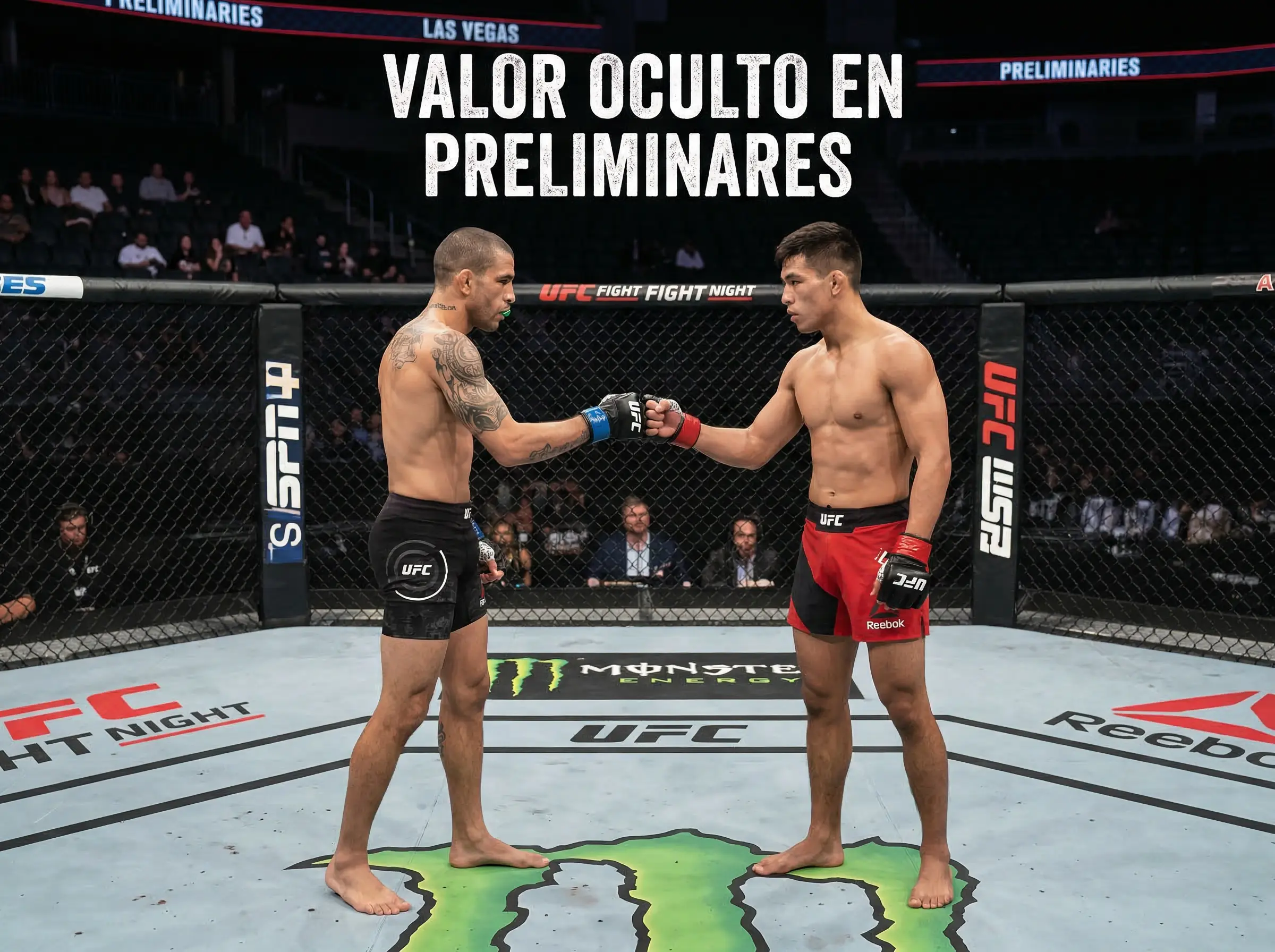 Apuestas en peleas preliminares de UFC con valor oculto
