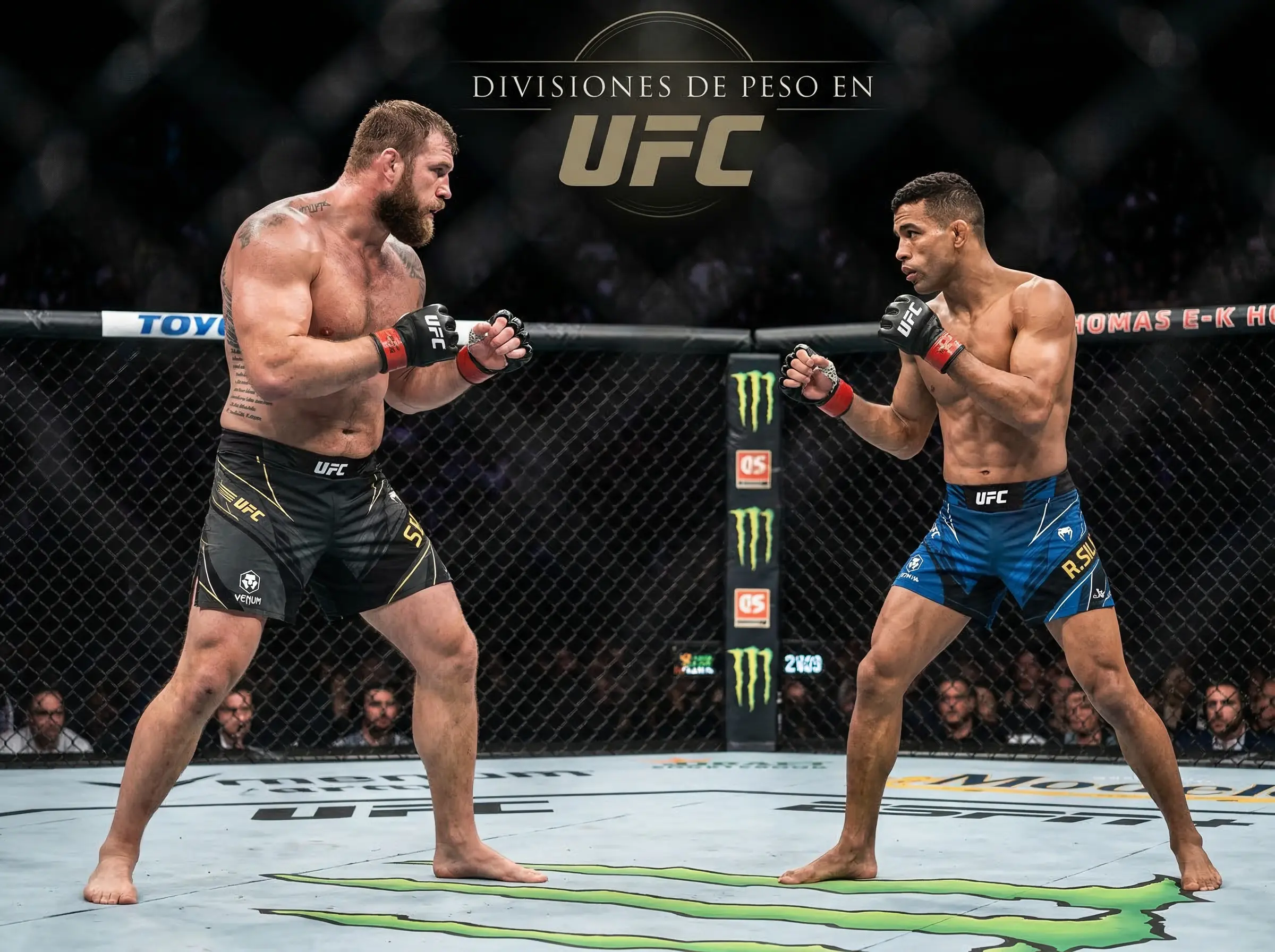 Apuestas UFC por división de peso desde pesado hasta mosca