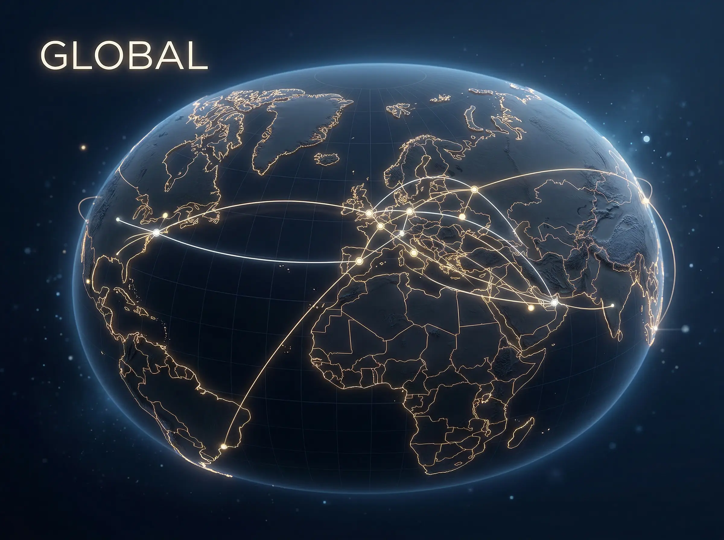 Mapa mundial iluminado representando el mercado global de apuestas deportivas